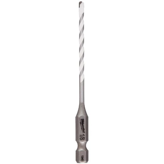 Milwaukee SHOCKWAVE 1/8 In. Carbide Multi-Material Hex Shank Drill Bit