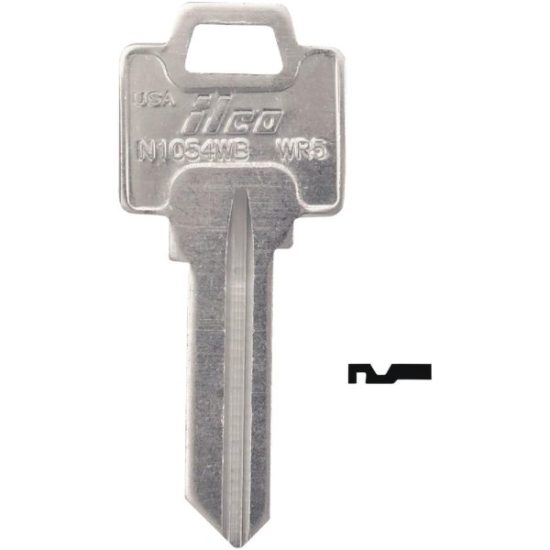ILCO Key Blank For Weiser Lockset, 5-Pin / N1054WB (10-Pack)