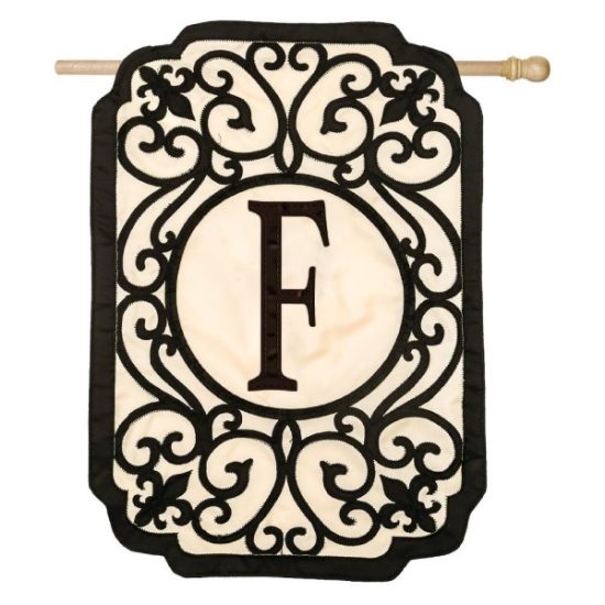 Evergreen Enterprises Filigree Monogram Garden Flag