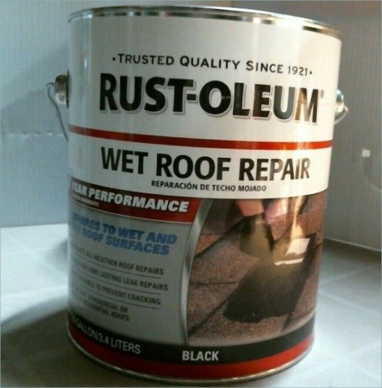 Rust-Oleum 1 Gal. Black Advanced Wet or Dry Roof Repair