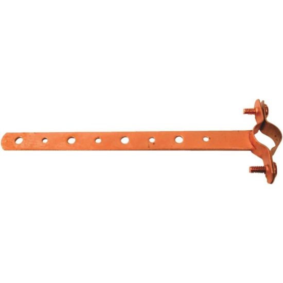 Oatey 1 In. x 6 In. Copper-Coated Pipe Hanger Strap