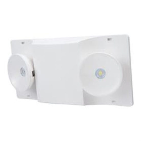 Sure-Lites 2-Head White Polycarbonate LED Emergency Light