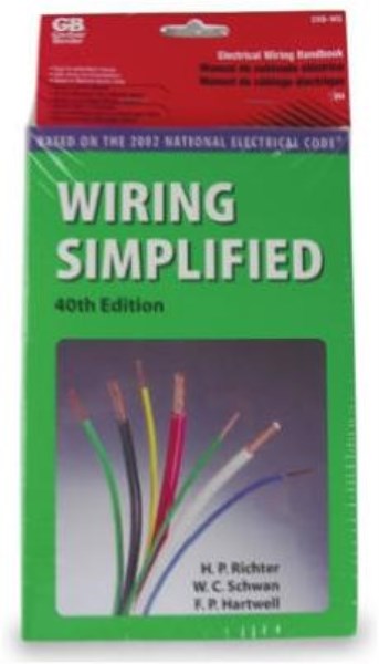 Gardner Bender Electrical Wiring Simplified Pocket Reference Book