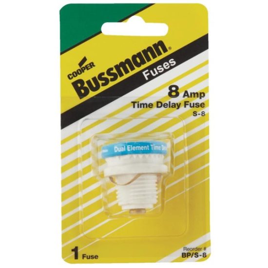 Bussmann 8A BP/S Time-Delay Plug Fuse