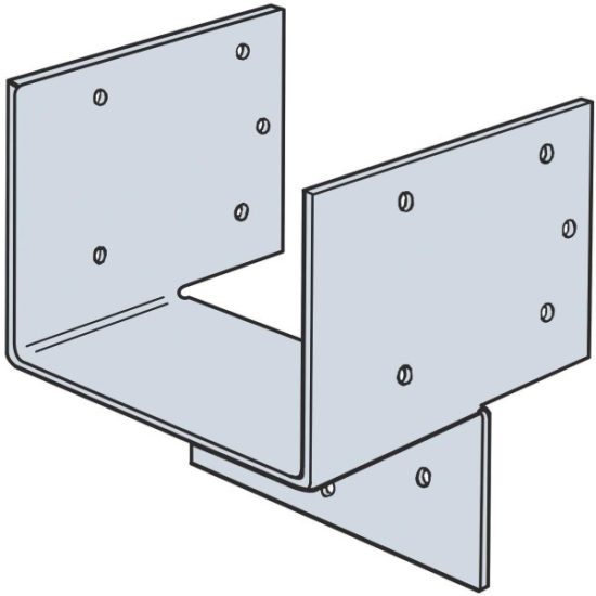 Simpson Strong-Tie 5-1/2 in. W. x 5-1/8 in. L. Galvanized Steel Header Hanger