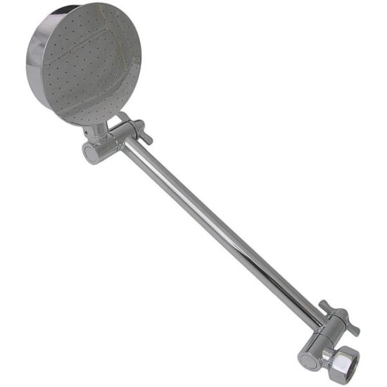 Lasco 1-Spray 2.0 GPM Fixed Showerhead & Arm, Chrome
