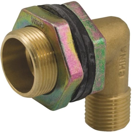 Jones Stephens Brass Shower Stall Coupling Elbow