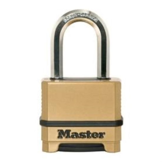 Master Lock Magnum 2 In. Steel Gold & Black Combination Padlock with 1-1/2 In. Shackle
