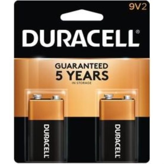 Duracell CopperTop 9V Alkaline Battery (2-Pack)
