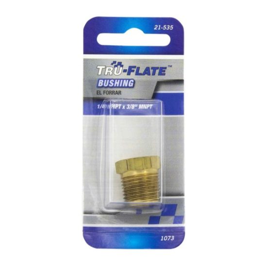 Tru-Flate 1/4 In. FNPT x 3/8 In. MNPT Brass Bushing