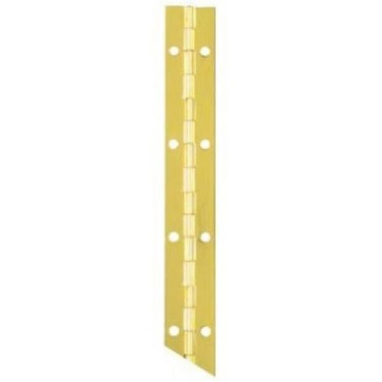National Steel 1-1/16 In. x 30 In. Bright Brass Continuous Hinge