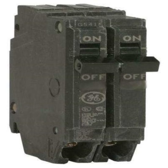 GE THQP 15A Double-Pole Standard Trip Circuit Breaker