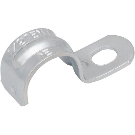 Southwire Madison Electric 1 In. 1-Hole Steel EMT Strap (100-Pack)