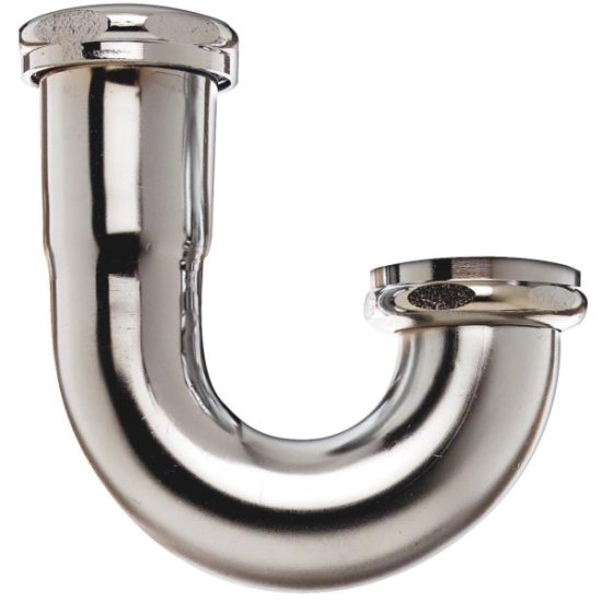 Do it Best 1-1/2 In. Satin Nickel Brass J-Bend