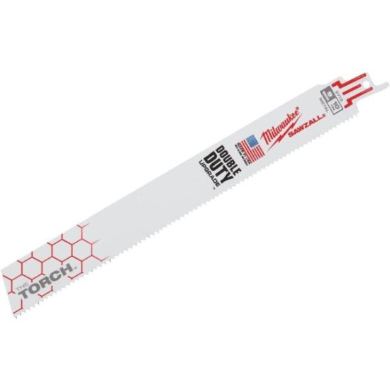 Milwaukee SAWZALL The TORCH 9 In. 10 TPI Metal Demolition Reciprocating Saw Blade