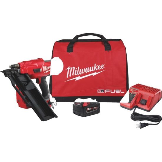 Milwaukee M18 FUEL 18 Volt Lithium-Ion Brushless 30 Degree Cordless Framing Nailer Kit