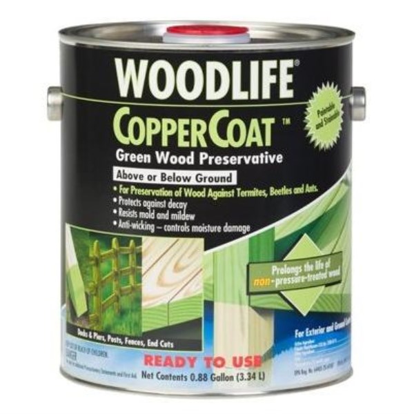 Rust-Oleum Woodlife Water-Based Coppercoat Green Wood Preservative, 1 Gal.