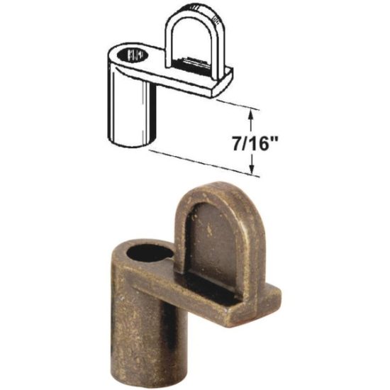 Prime-Line 7/16 In. Bronze Swivel Die-cast Screen Clips With Screws (12 Count)