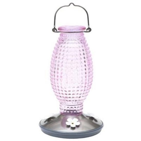 Perky-Pet Vintage Hobnail Glass Hummingbird Feeder