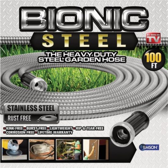 Bionic Steel Pro 5/8 In. Dia. x 100 Ft. L. Stainless Steel Garden Hose