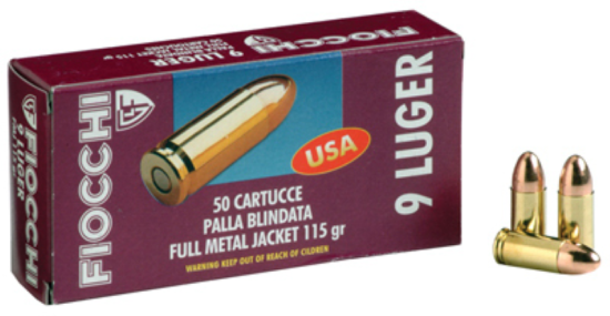 Winchester 9mm Luger 115 Grain FMJ Centerfire Ammunition Cartridges