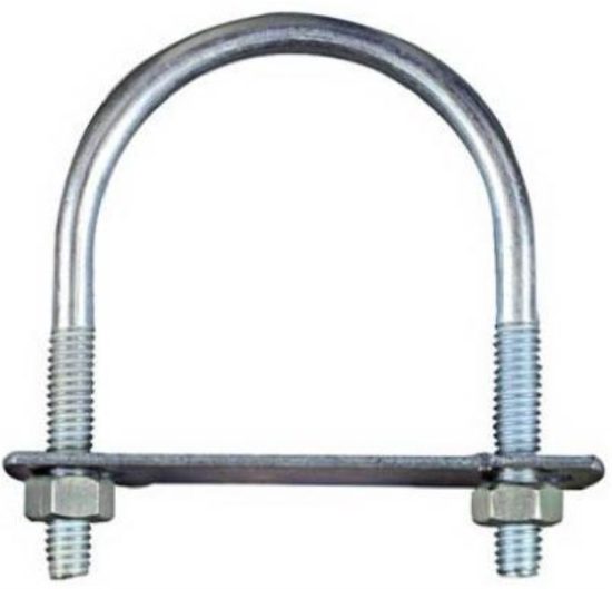National 5/16 In. x 2-1/2 In. x 3-1/2 In. Zinc Round U Bolt