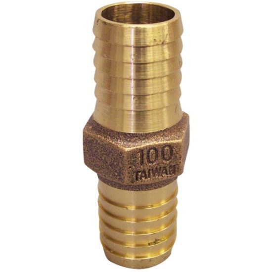 Merrill 3/4 In. x 1 In. Low Lead Brass Hose Barb Insert Coupling