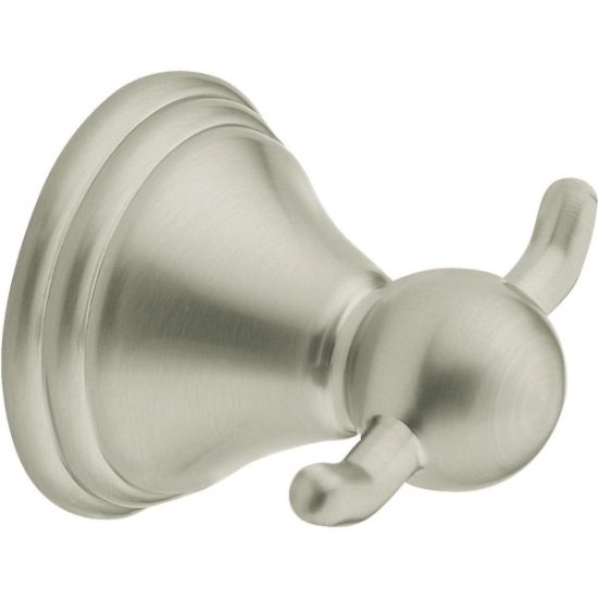 Moen Preston Brushed Nickel Double Robe Hook