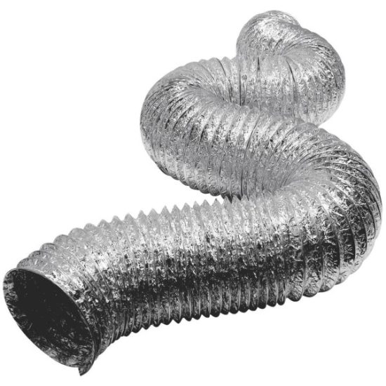 Lambro Lamaflex 4 In. x 25 Ft. Aluminum/Polyester Flexible Dryer Duct