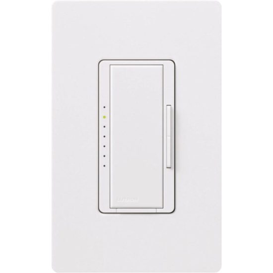 Lutron Maestro Halogen/Incandescent/LED/CFL White Digital Slide Dimmer Switch
