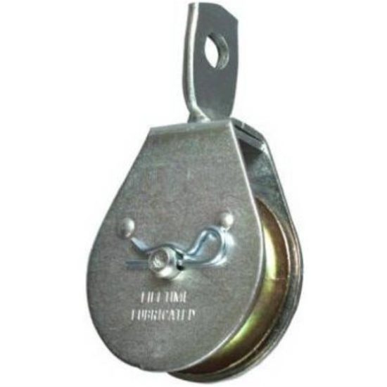 National 3211 1-1/2 In. O.D. Single Swivel Eye Steel Rope Pulley