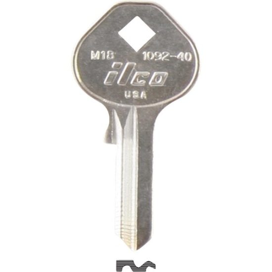 ILCO Master Nickel Plated Padlock Key, M18 / 1092-40 (10-Pack)