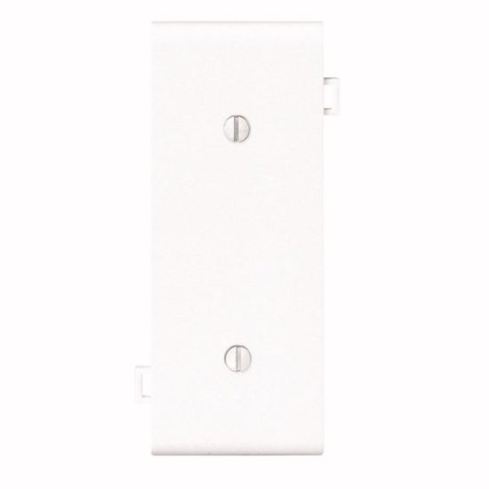 Leviton 1-Gang Standard Center Nylon Blank Wall Plate, White