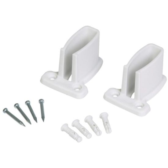 Closetmaid White Wire Shelf Wall Brackets (12-Pack)
