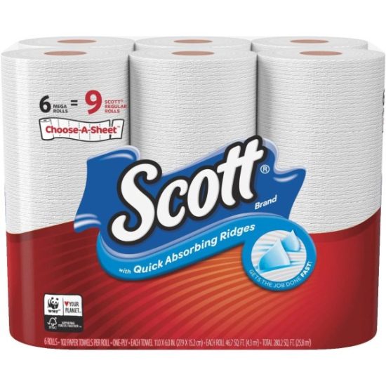 Scott Choose-A-Sheet Paper Towel (6 Mega Roll)