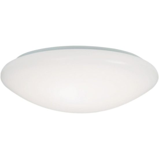 Metalux 11 In. White LED Flush Mount Ceiling Light Fixture with Selectable Color Temperature