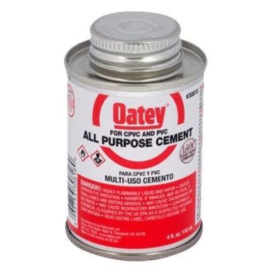Oatey 4 Oz. Heavy Bodied Clear Multi-Purpose Cement for CPVC and PVC