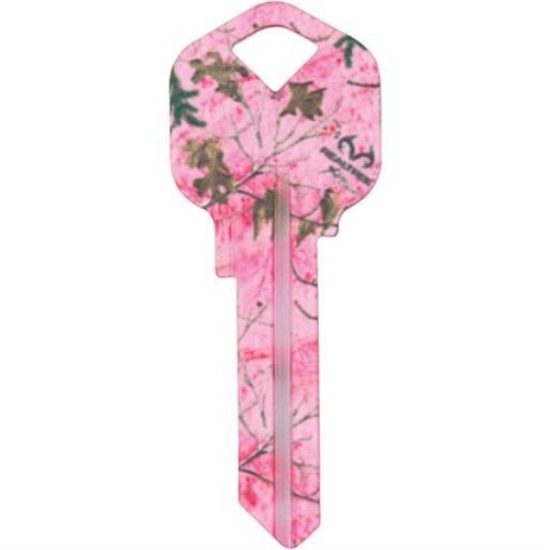 ILCO Kwikset Realtree Paradise Pink Camo Design Decorative Key, KW1 / KCKW-RT XTRA PARADISE