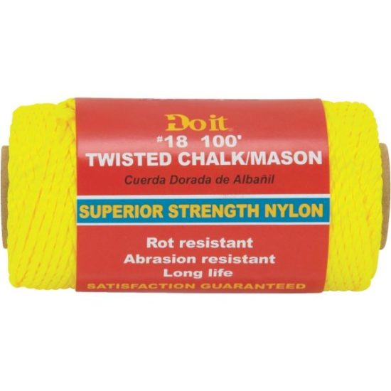 Do it Best 100 Ft. Fluorescent Yellow Twisted Nylon Mason Line