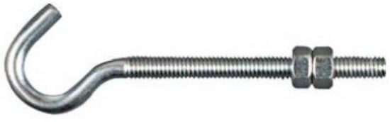 National 5/16 In. x 5 In. Zinc Hook Bolt