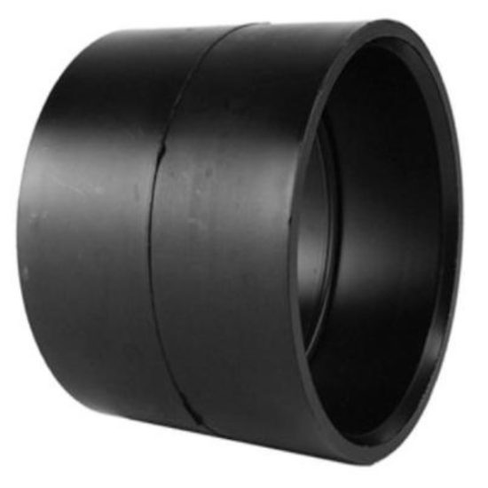 Charlotte Pipe 2 In. Hub x Hub ABS Coupling