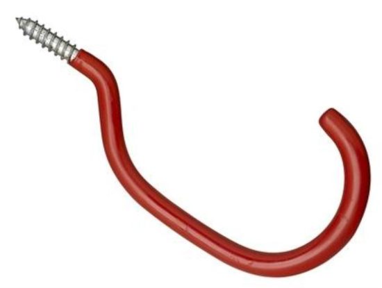 National Screw-In Vinyl Coated Bicycle Storage Hook