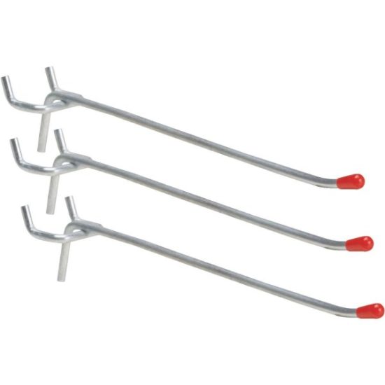 6 In. Light Duty Safety Tip Straight Pegboard Hook (3-Count)