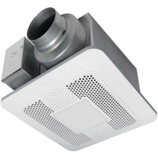 Panasonic Whisper Choice 80/110 CFM 0.3/0.4 Sones 120V Auto Bath Exhaust Fan with LED Light