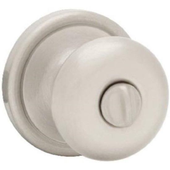 Kwikset Signature Series Satin Nickel Bed & Bath Door Knob