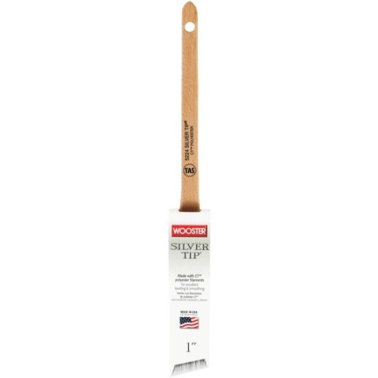 Wooster SILVER TIP 1 In. Thin Angle Sash Paint Brush