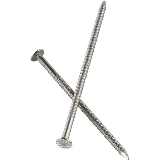 Simpson Strong-Tie 8d x 2-1/2 In. Stainless Steel Flat Checkered Siding Nails (980 Ct., 5 Lb.)