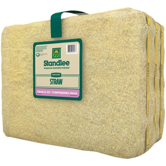 Standlee Premium Western Forage 18 Cu. Ft. Certified Straw Grab & Go Compressed Bale