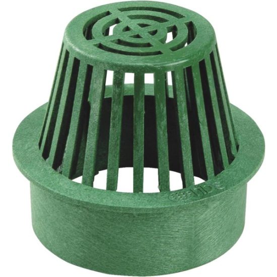 NDS 3 In. Green Structural Foam Polyethylene Atrium Drain Grate