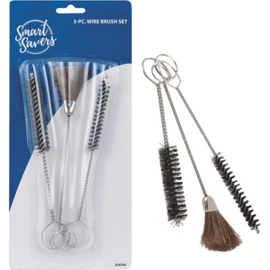 Smart Savers Wire Brush Set, (3-Pack)